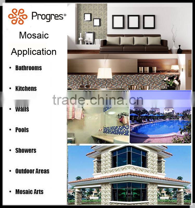 interior decoration Jigsaw pattern Wood mosaic tiles for wall background (PMW4)