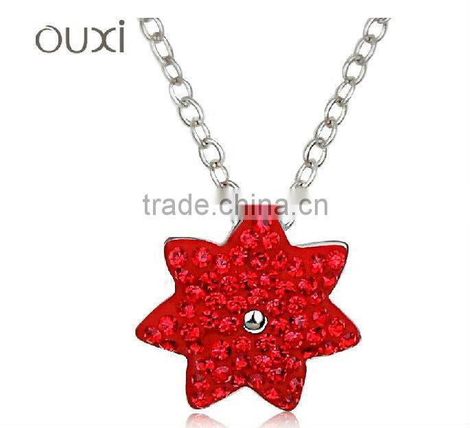2014 Red north star pendant necklace 10375