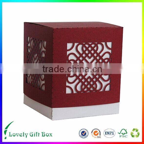 custom high quality two pieces paper candle box