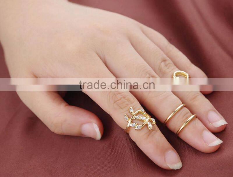 CHINA JEWELRY THREE PIECES latest gold finger ring designs