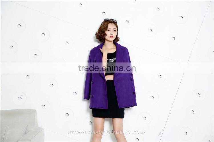 Satisfactory Plain Dyed Sex Animal Women Coat