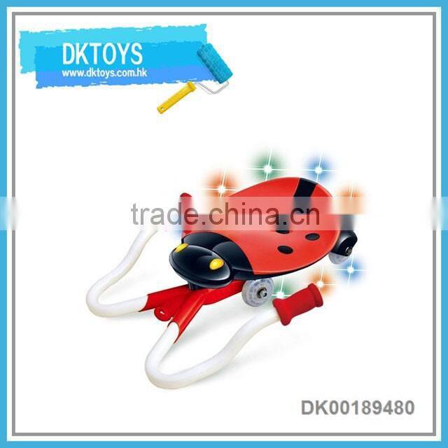 Funny children swing car ride on car