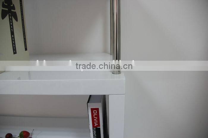 European style high gloss MDF display bookshelf