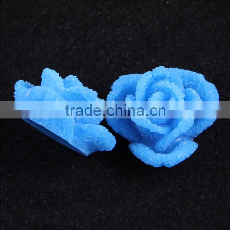 2016 matt finish flat back resins rose flowers candy color-zhiya factory