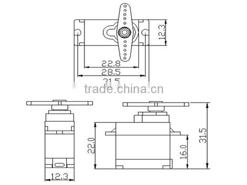 K-power Analog 13g RC servo for RC car rc airplane PB0120