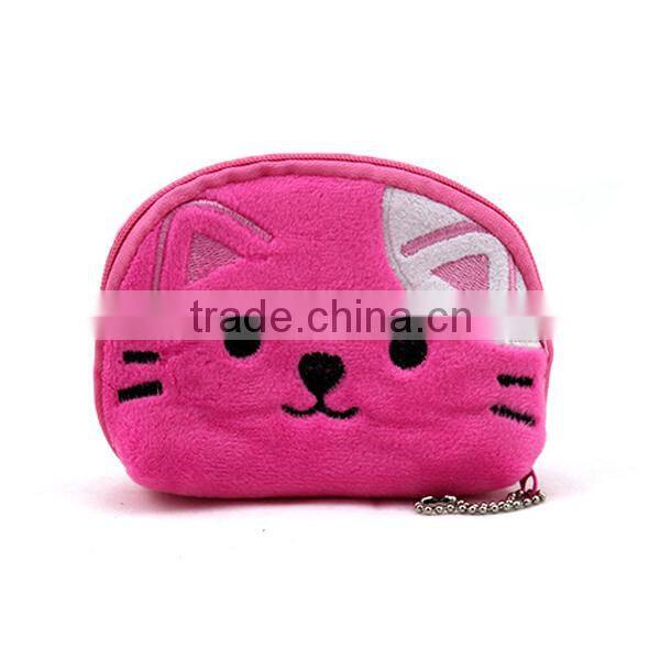 Mix design wholesale plush cute cartoon coin bag,coin bag