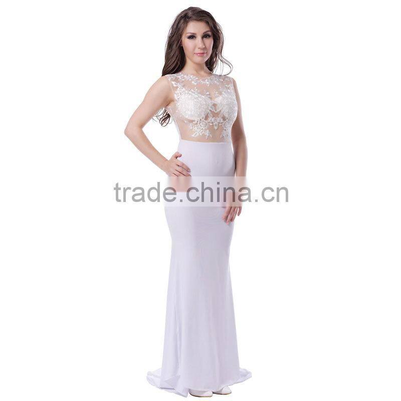 Unique Design Long Style Mature Women Party Wear Red Evening Dress