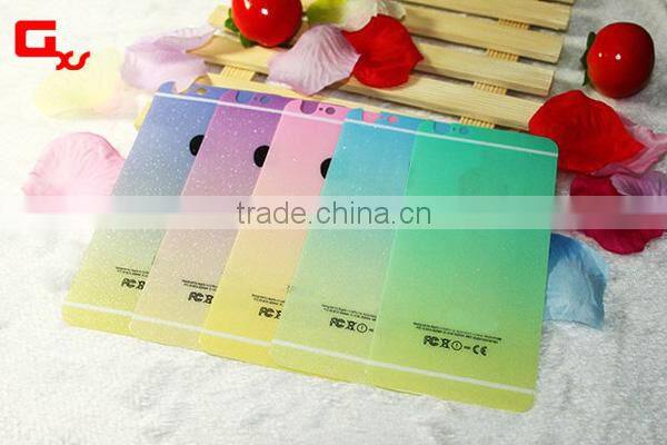 In front and black full cover color for iphone tempered glass screen protector