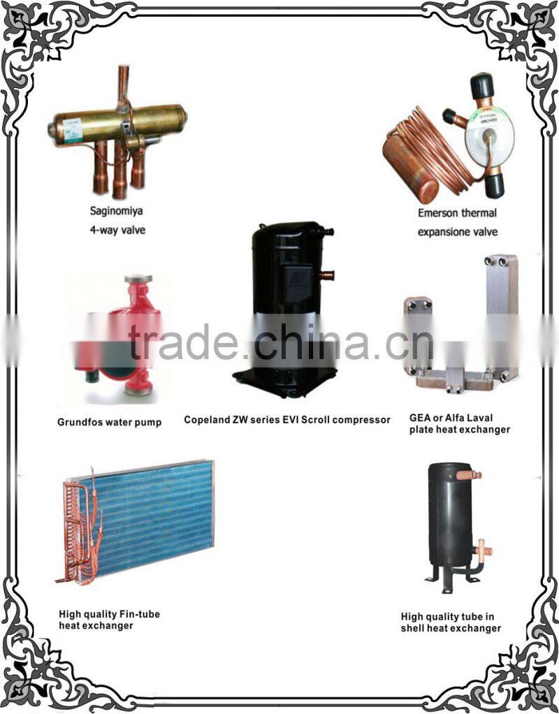 3.5 -7kw heat pump air source water heater heater
