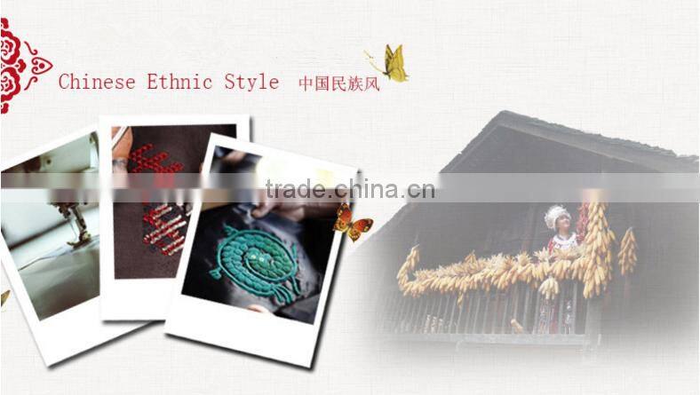 thai style fashion handmade four leaf clover canvas embroidery hat