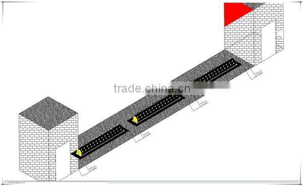 A3 carbon steel anti ram automatic hydraulic road blocker