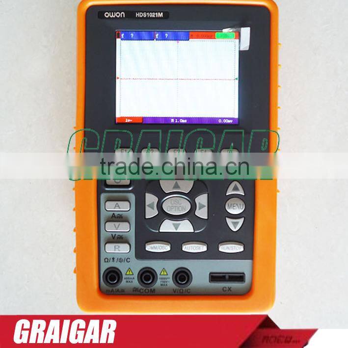 OWON HDS1021M Single Channel oscillometer/Digital Storage Handheld Oscilloscope/3.5 inch LCD/Bandwidth 20MHz