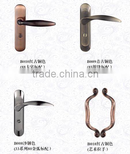 exterior aluminum wood folding door polish in foshan