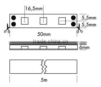 RED LED Tape 12V 5050 60led/m 72w IP65 drip silicon Outdoor Decoration Light