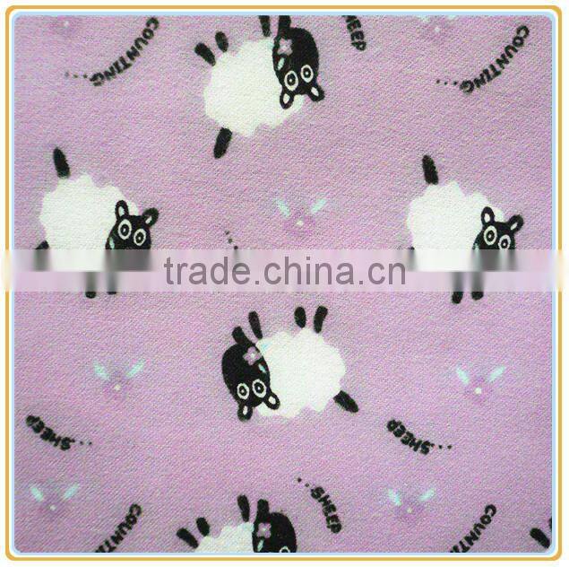 100 Cotton Flannel Fabric, Reactive Dyeing Cotton Flannel