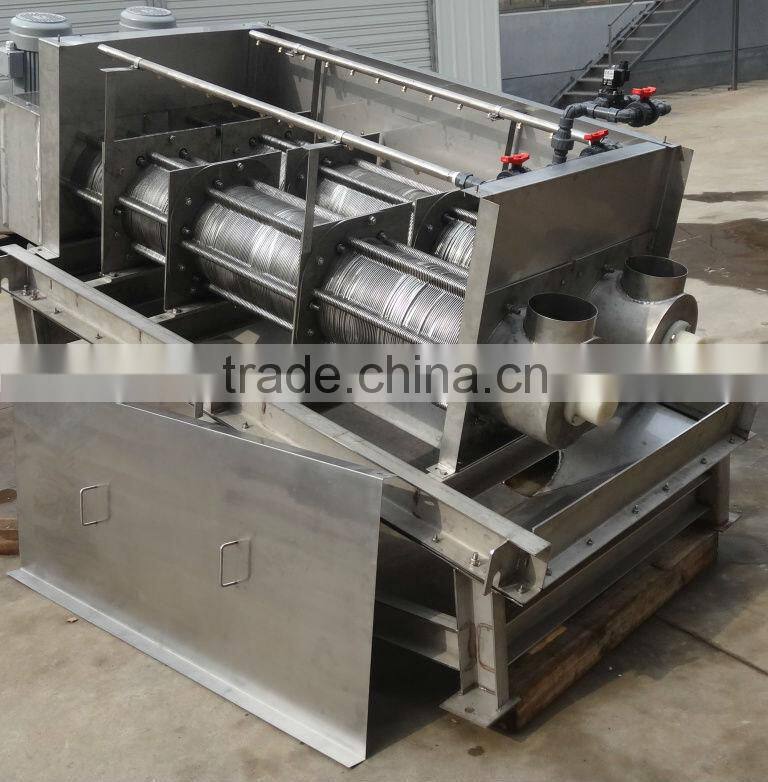 High efficiency restaurant waste water treatment screw press separator