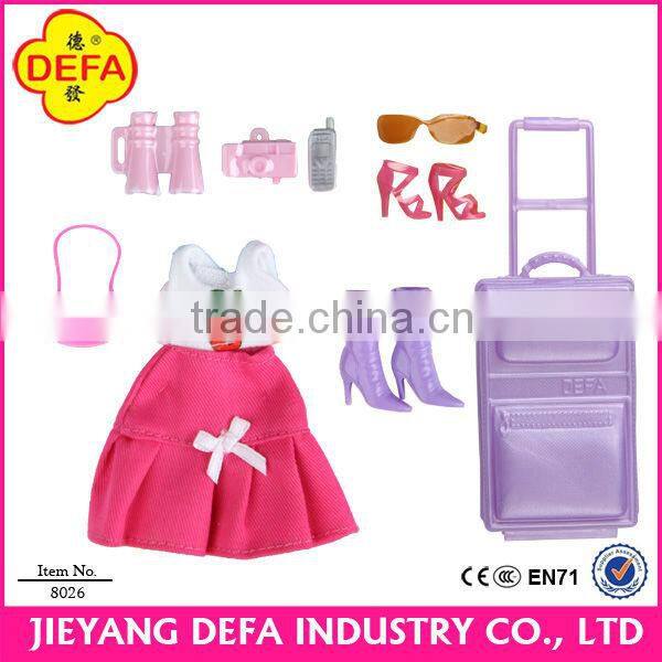 9inch educational doll with mathing cloth and accessories