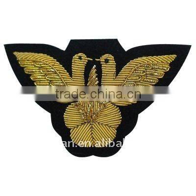 Bullion wire embroidery military hand badges---SH0090