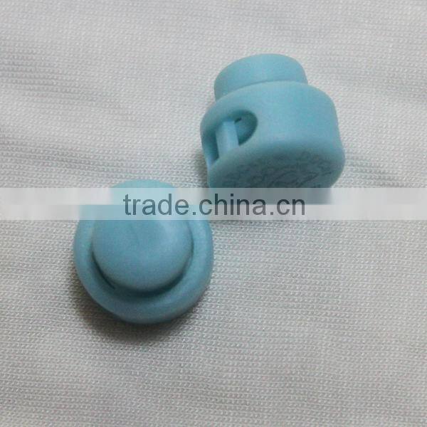 black adjustable ball/round plastic cord lock plastic cord stopper K-072