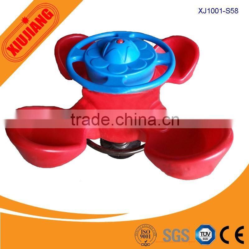 Cheap plastic spring rocking horse for single kids or more