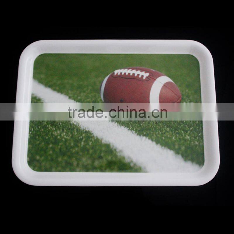2015 hot selling manufacter wholeasle OEM colorful melamine plastic tea tray from china