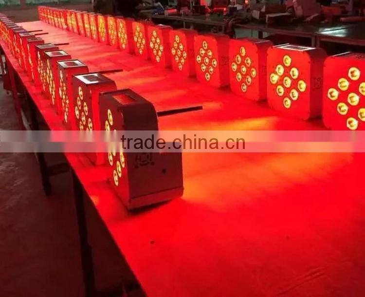 Three Years Warranty Uplight Rechargeable DMX Wireless Battery Powered Par Can 5in1 RGBWA 9x15w LED Par Light