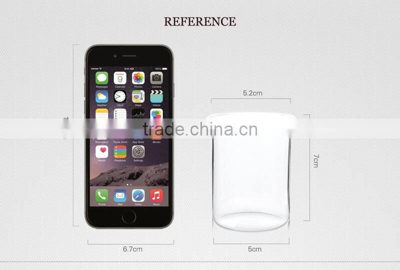 stemless 100ml china supplier hot sell borosil single wall measuring cup