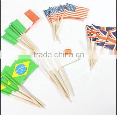sandwich flag toothpick wood cocktail bamboo sticks