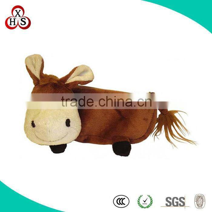 OEM High quality custom fashion plush animal pencil case toys