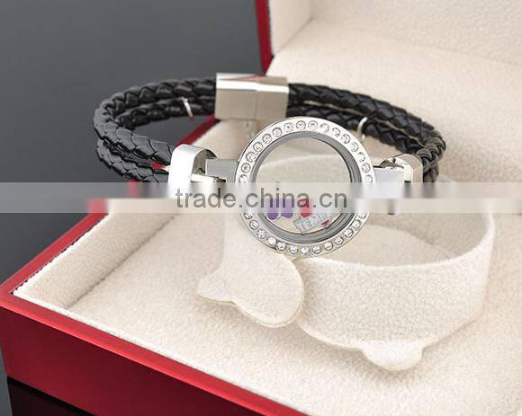 Hot New Products For 2016 Best Selling Products Popular At High Quality Leather Bracelet Lockets Wholesale