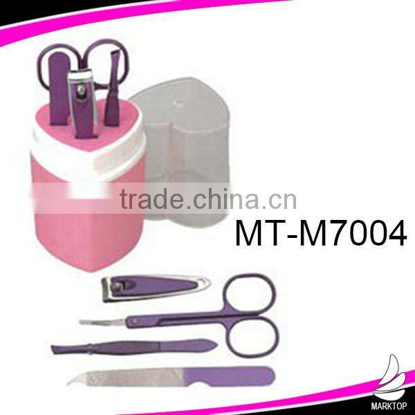 Mini egg / oval shape 4PCS electroplate manicure sets
