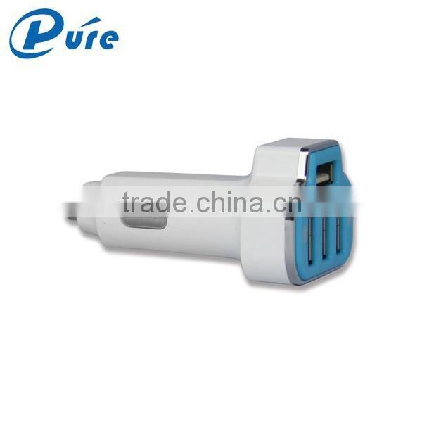 2 Color Charger Black/White Starting Multi Port USB Car Charger 5.2A Output Speed Fast Charger