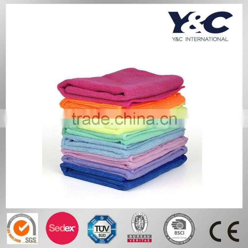 BSCI approved microfiber car cleaning cloth / Hot sale car wash towel / Microfiber towel for car