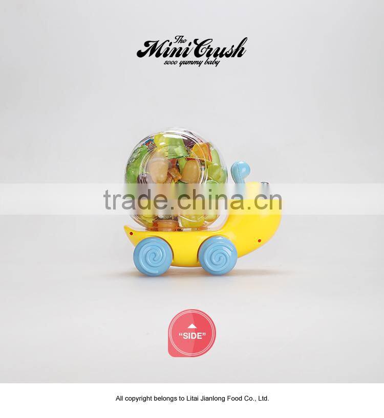Hot products assorted mini fruit jelly in snail jar