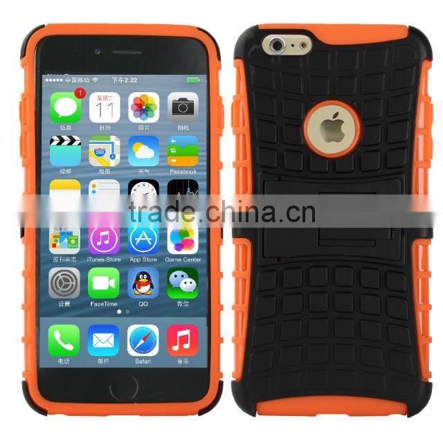 Multicolor TPU+PC Armor Spider Hybrid Kickstand Cell Phones back cover for iPhone 6/6 plus