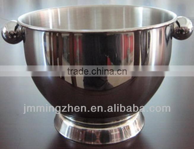 1.5L stainless steel ice bucket metal beer cooler with handle