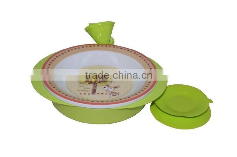 2016 new design 5A melamine baby bowl with with Heat Preservation, wedding return gift