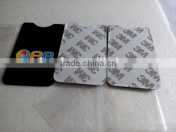 Cheap 3m sticker smart wallet mobile card holder