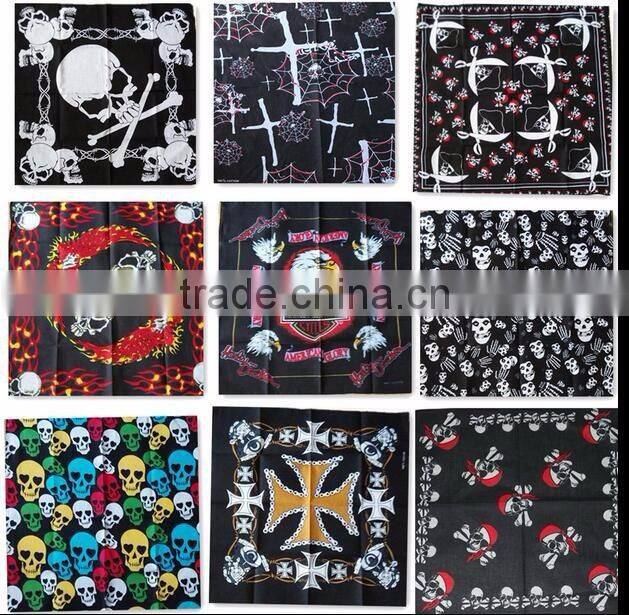 China Classic Fashion 22x22" 100% Cotton Men's Hiphop Headwrap