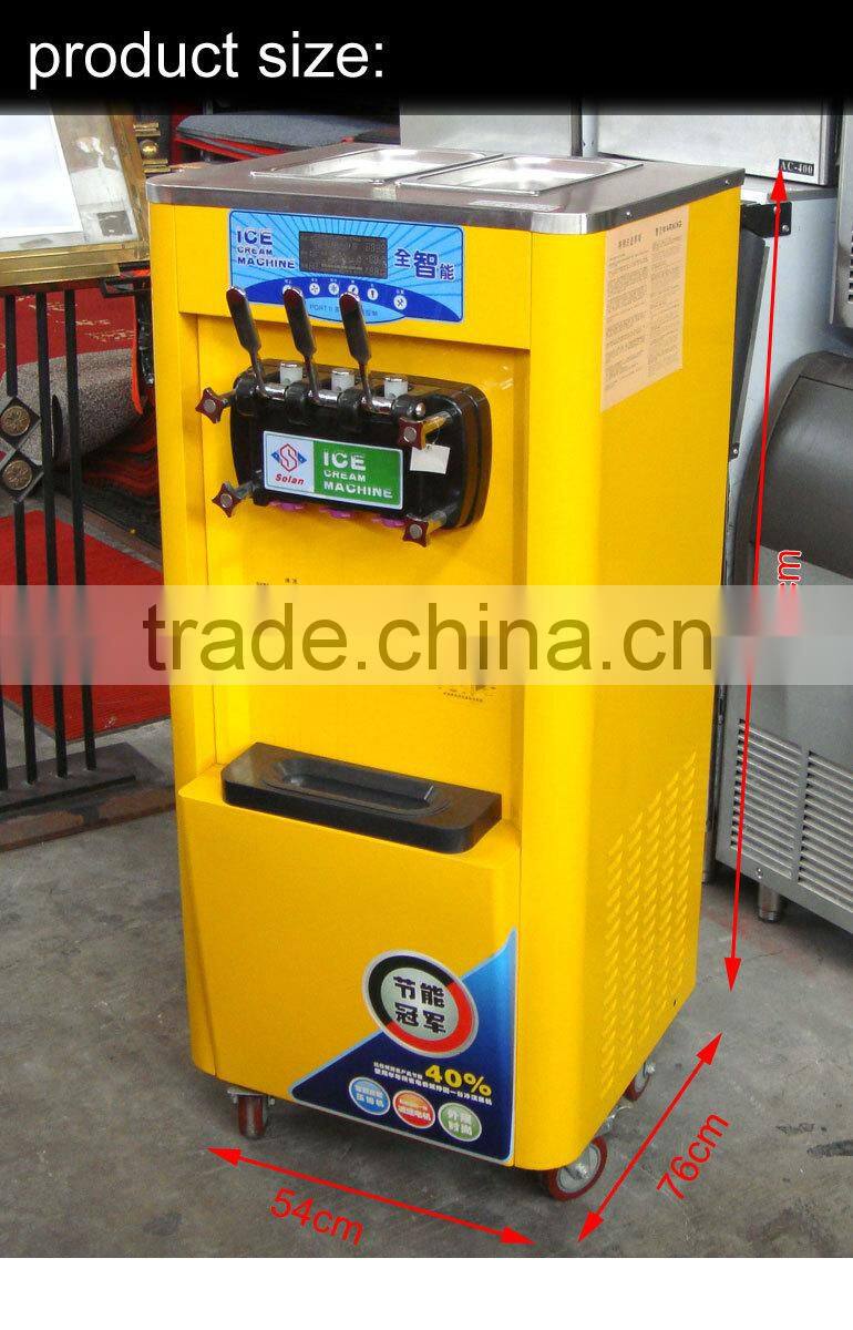 commercial soft ice cream maker with certificate,stand ice cream machine