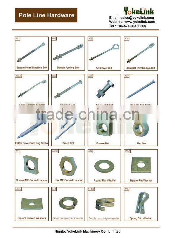 150 KN preformed dead-ends Thimble clevis with clevis pin