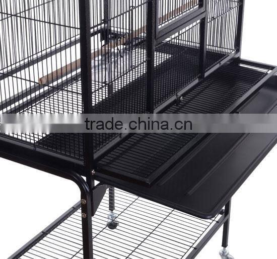 32" x 18" x 63" Metal Bird Cage Aviary With Stand