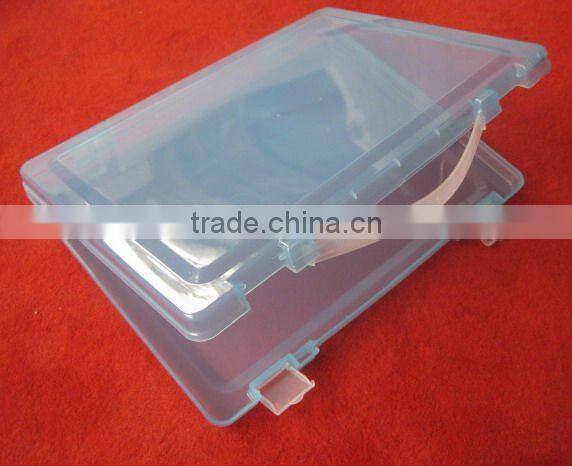 Portable plastic file boxes