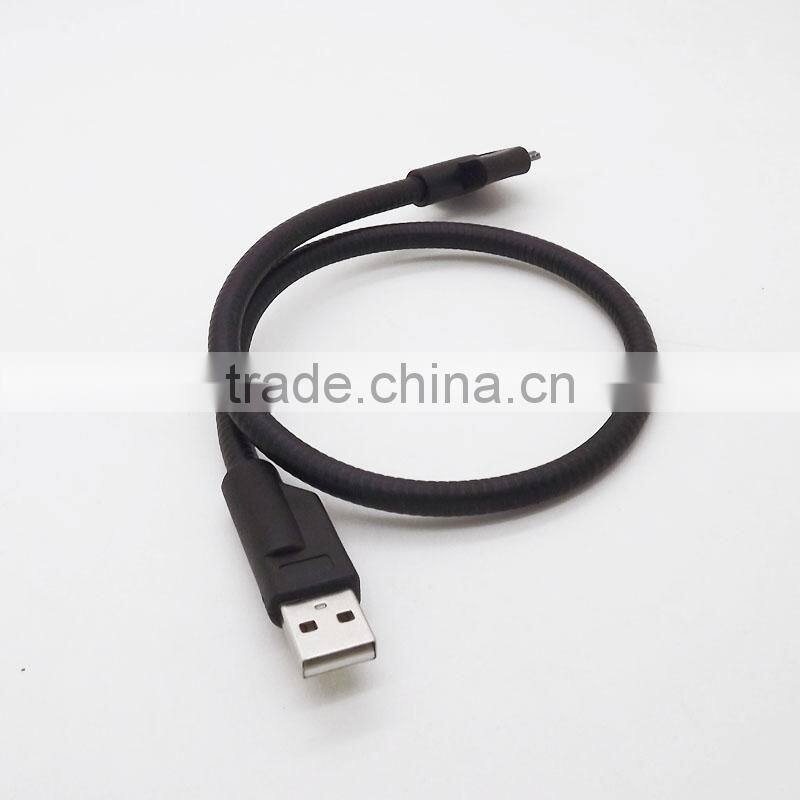 USB Flexible Mount USB Data Cable , USB flexible Tripod stand Cable Charger Micro for Galaxy S3 S4 Nexus 5 Lumia 60m 45m 20m