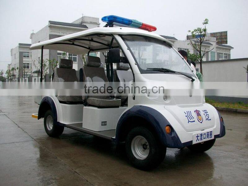 6 seater electric golf buggy for police, mini electric buggy, sightseeing electric car