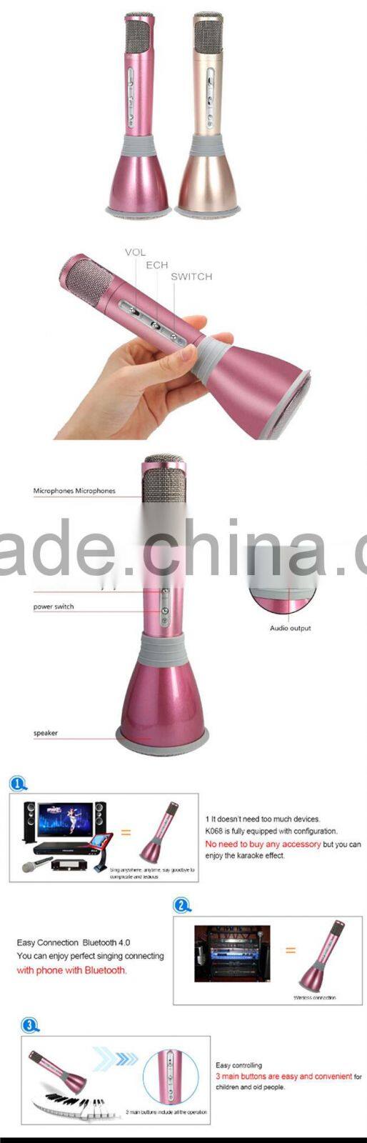 Popular 2016 Hot Sell Megaphone,OEM Logo Mini KTV Karaoke Player