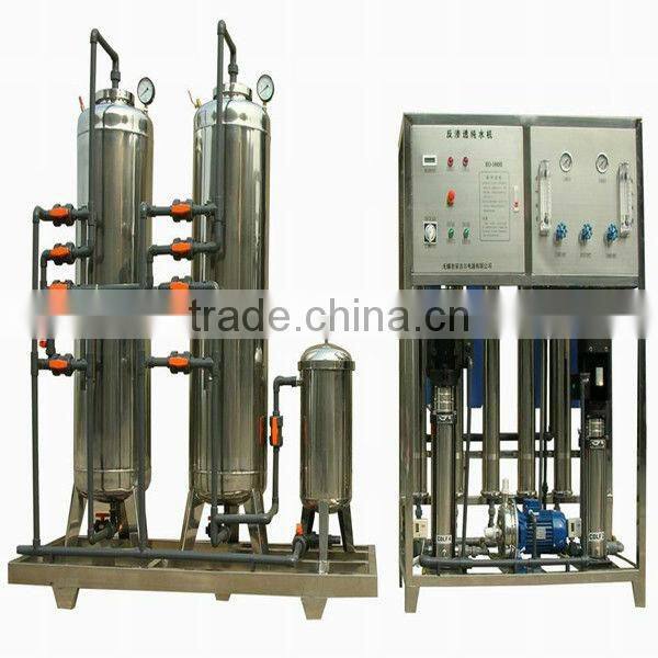 Automatic high efficiency active carbon water treatment equipment with RO system