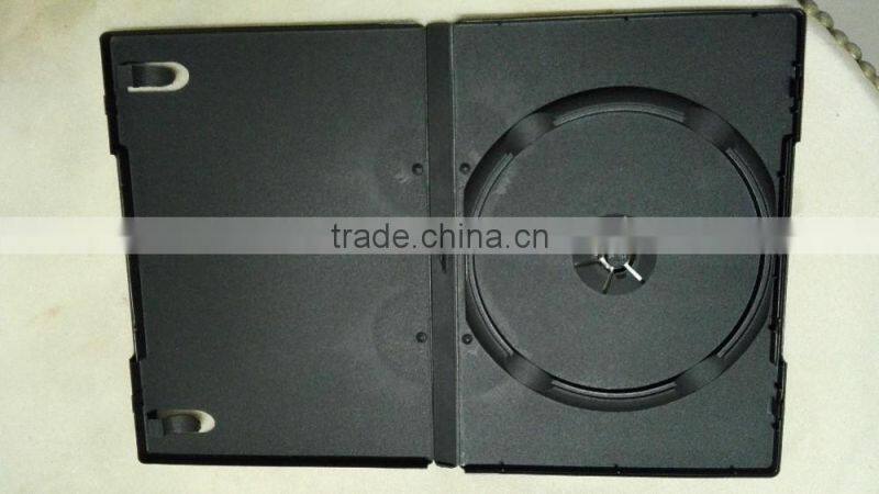 High quality 14mm black PP dvd box dvd case