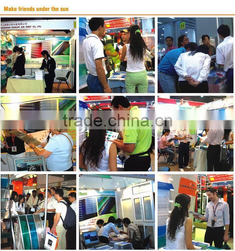 Best quality pc transparent roofing sheet for construction of building