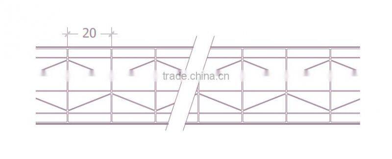 32mm Polycarbonate Sheet Hollow For Stadium Project Skylite Roofing PC Panel High Light Transmission Heat Insulation UV Coating